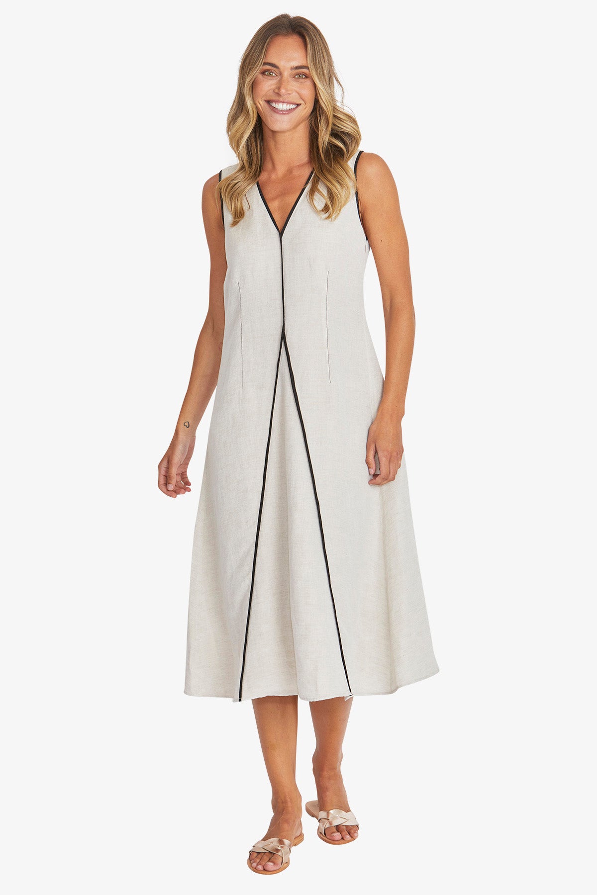 Womens Sarah Dress Beige P595550