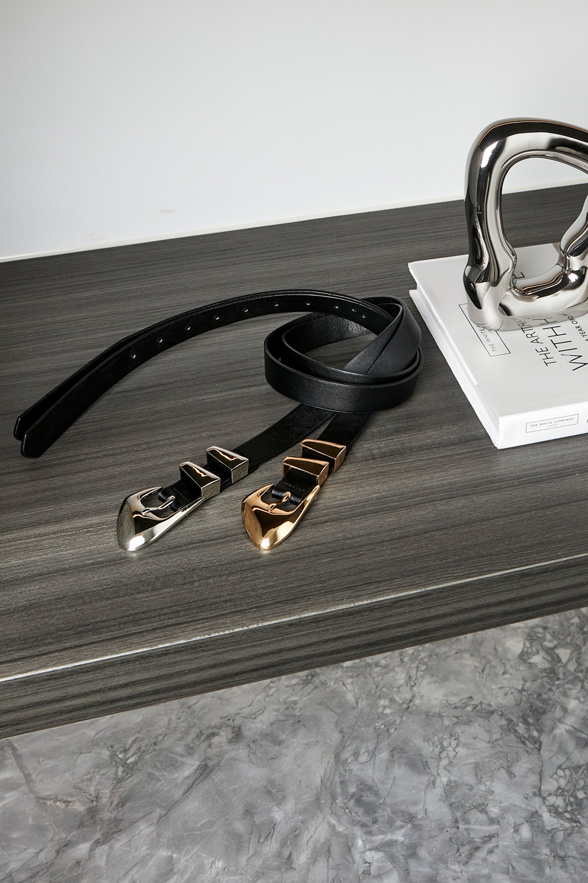 Womens Sienna Abstract Belt Black P605ac6