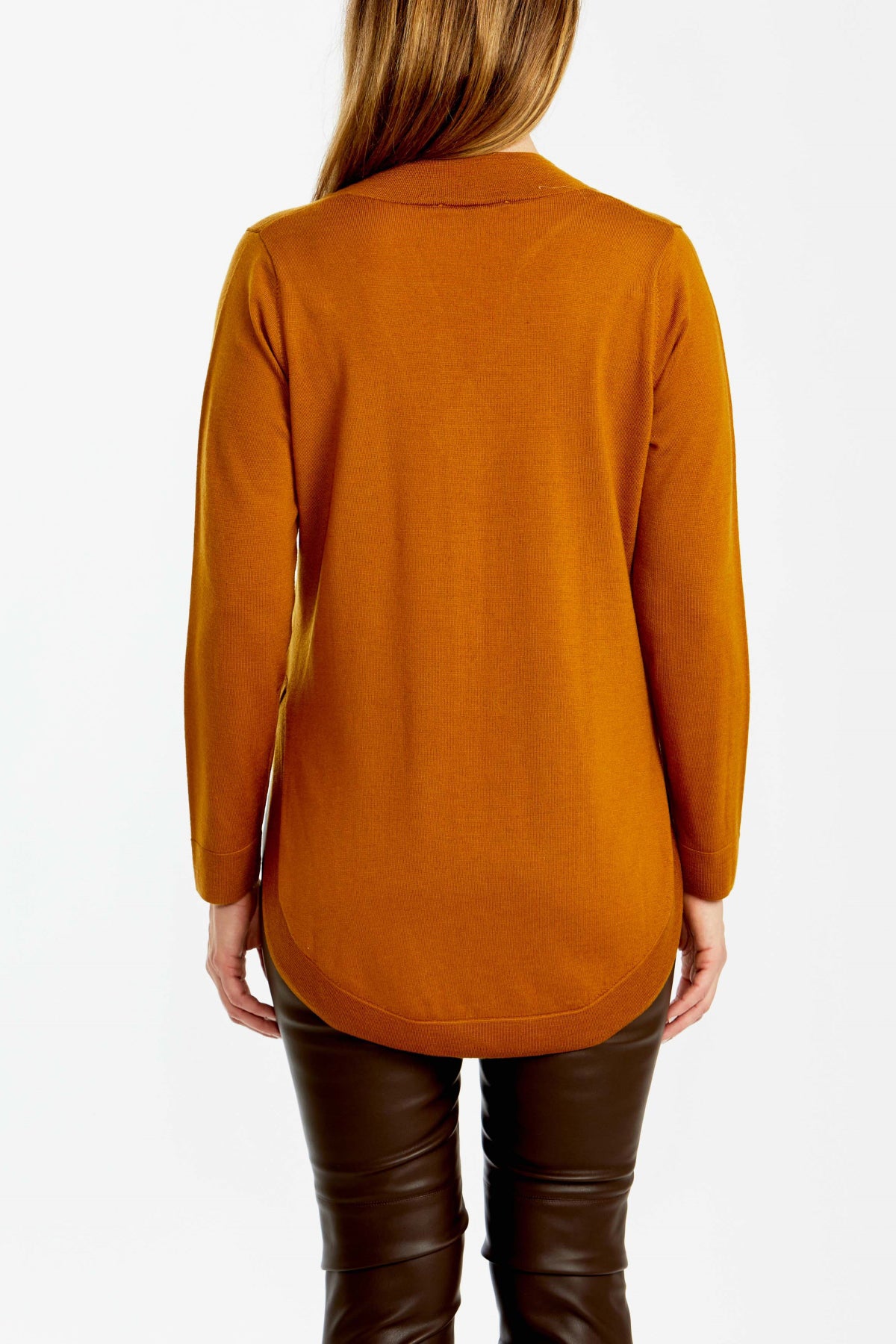 V-Neck Merino Pullover Dijon