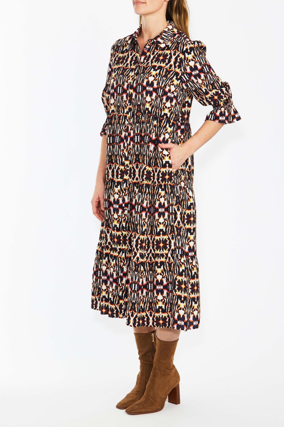 Batik Print Dress