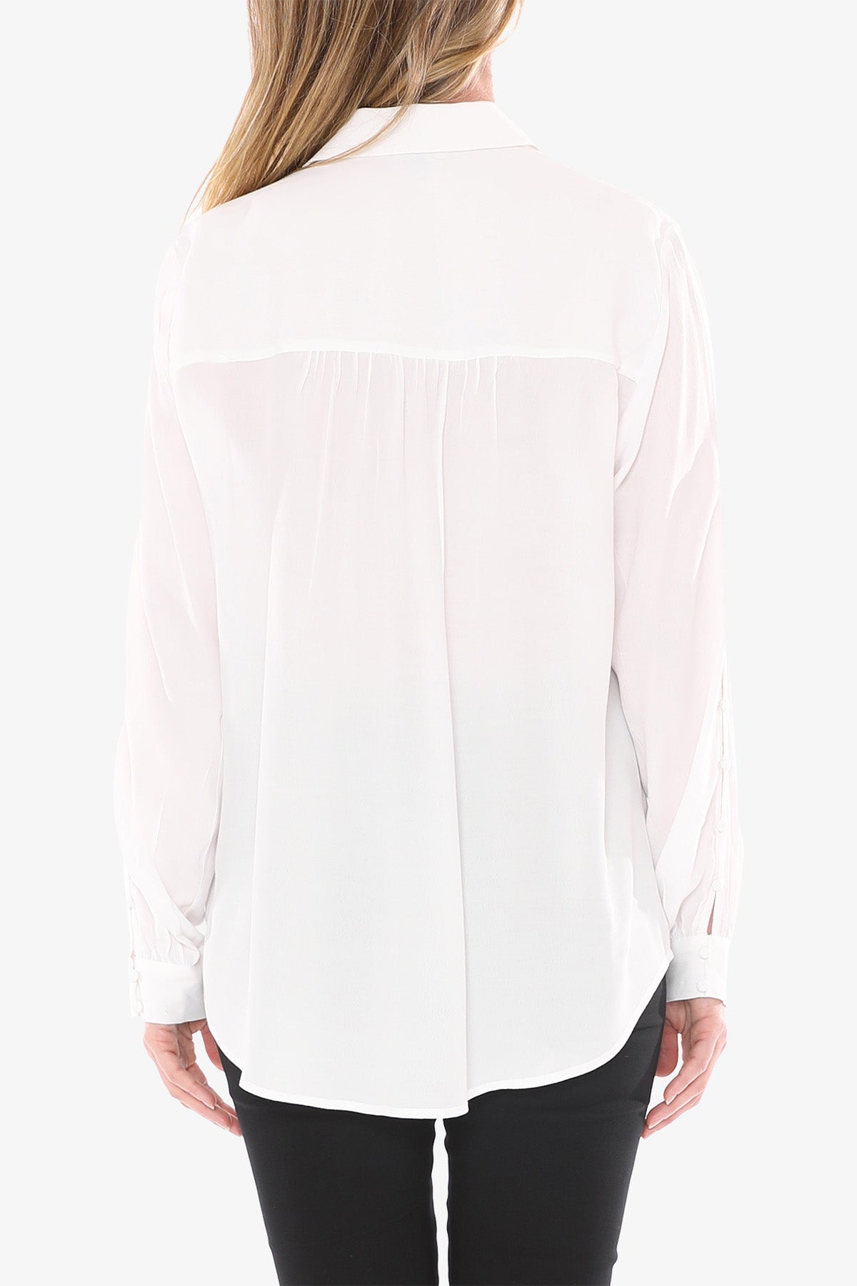 Women's Button Sleeve Shirt in Ferrari Ivory