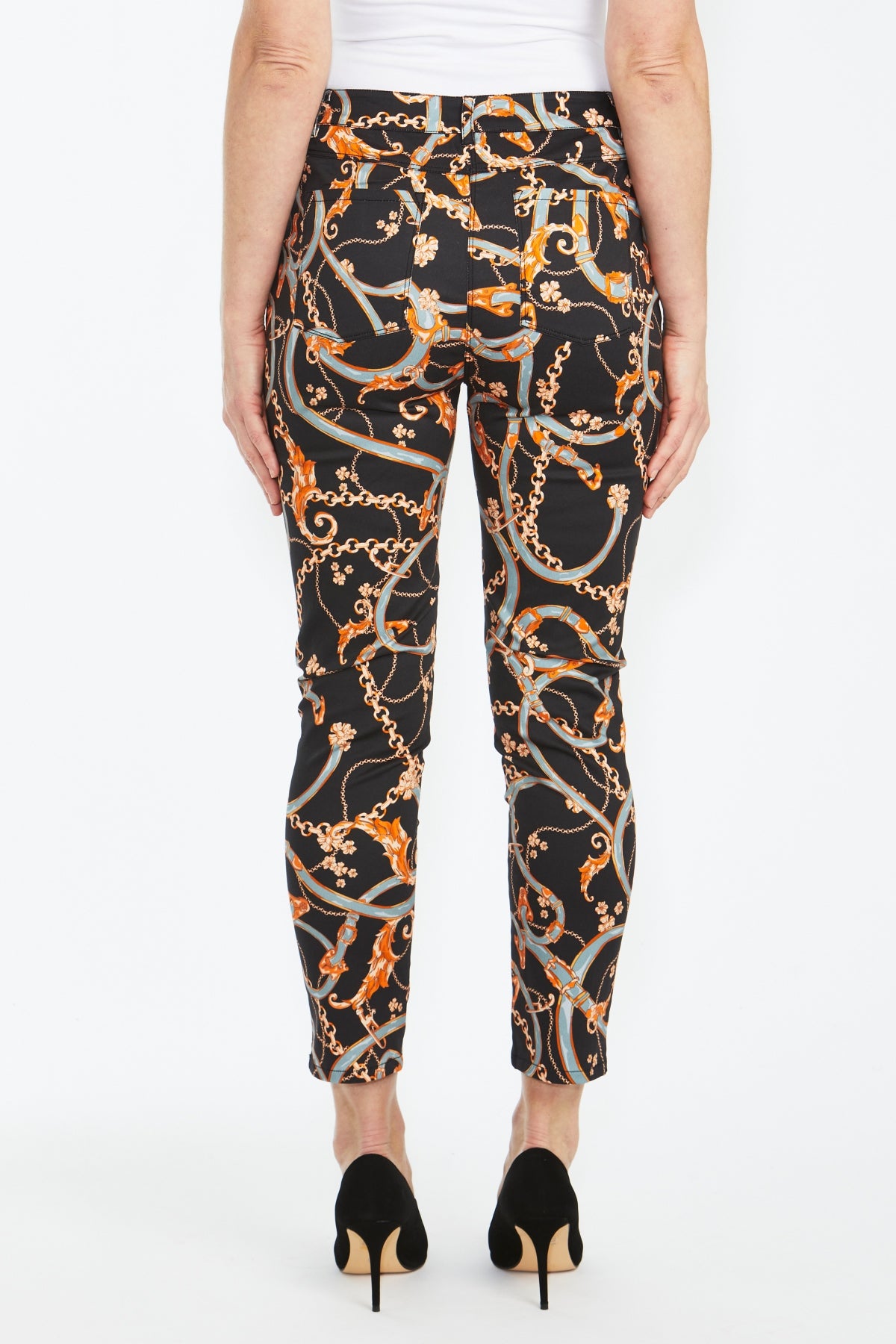 Chain Print Capri Pant