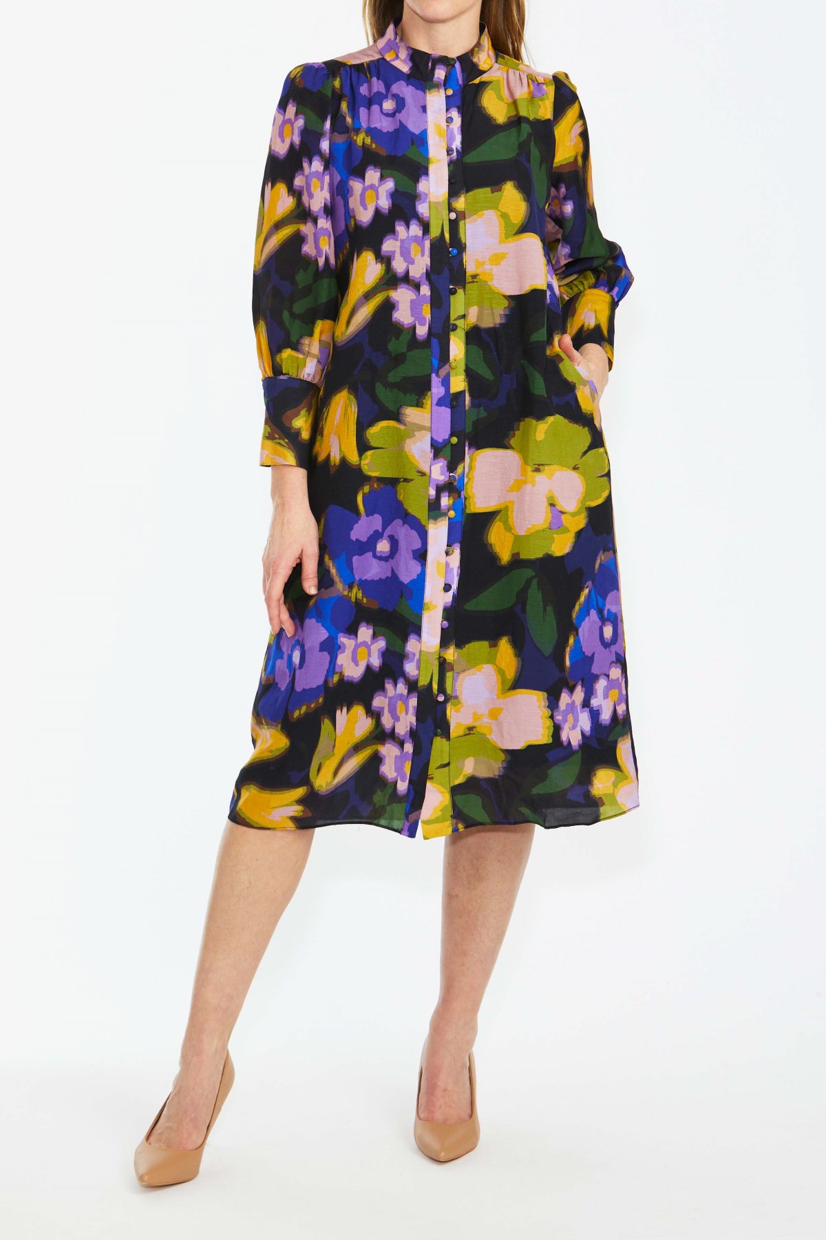 Floral Art Print Dress