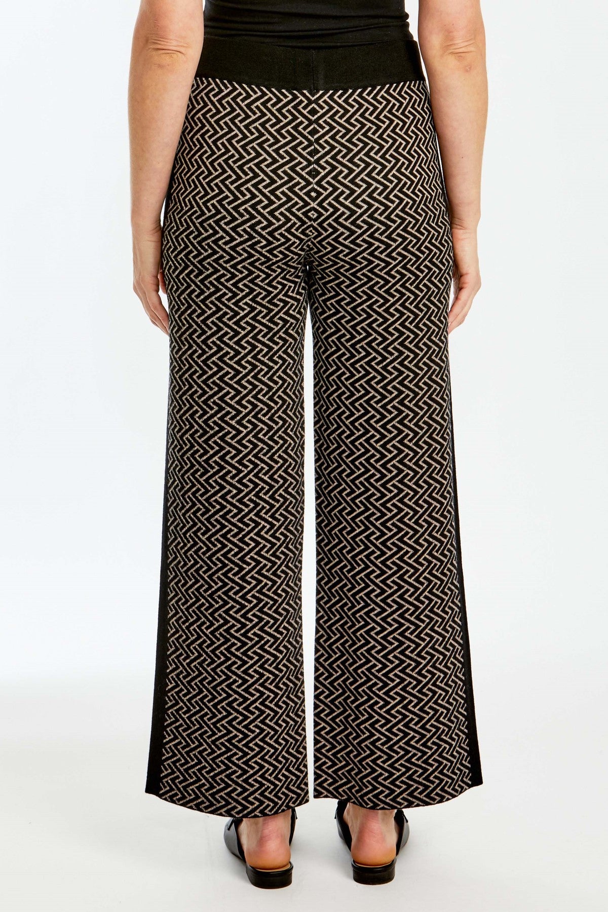 Kendall Knit Pant Black / Oatmeal