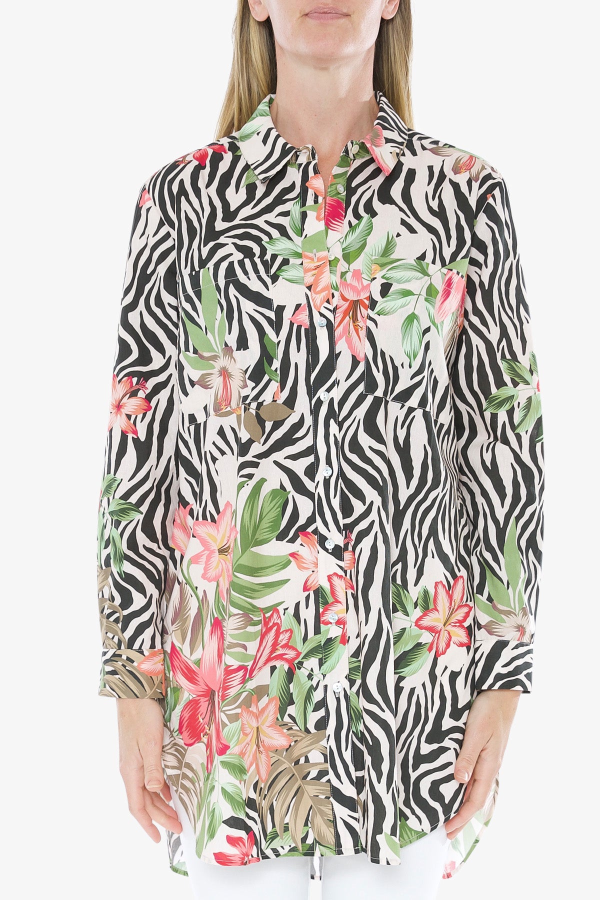 Shirt Tropical Animal Print