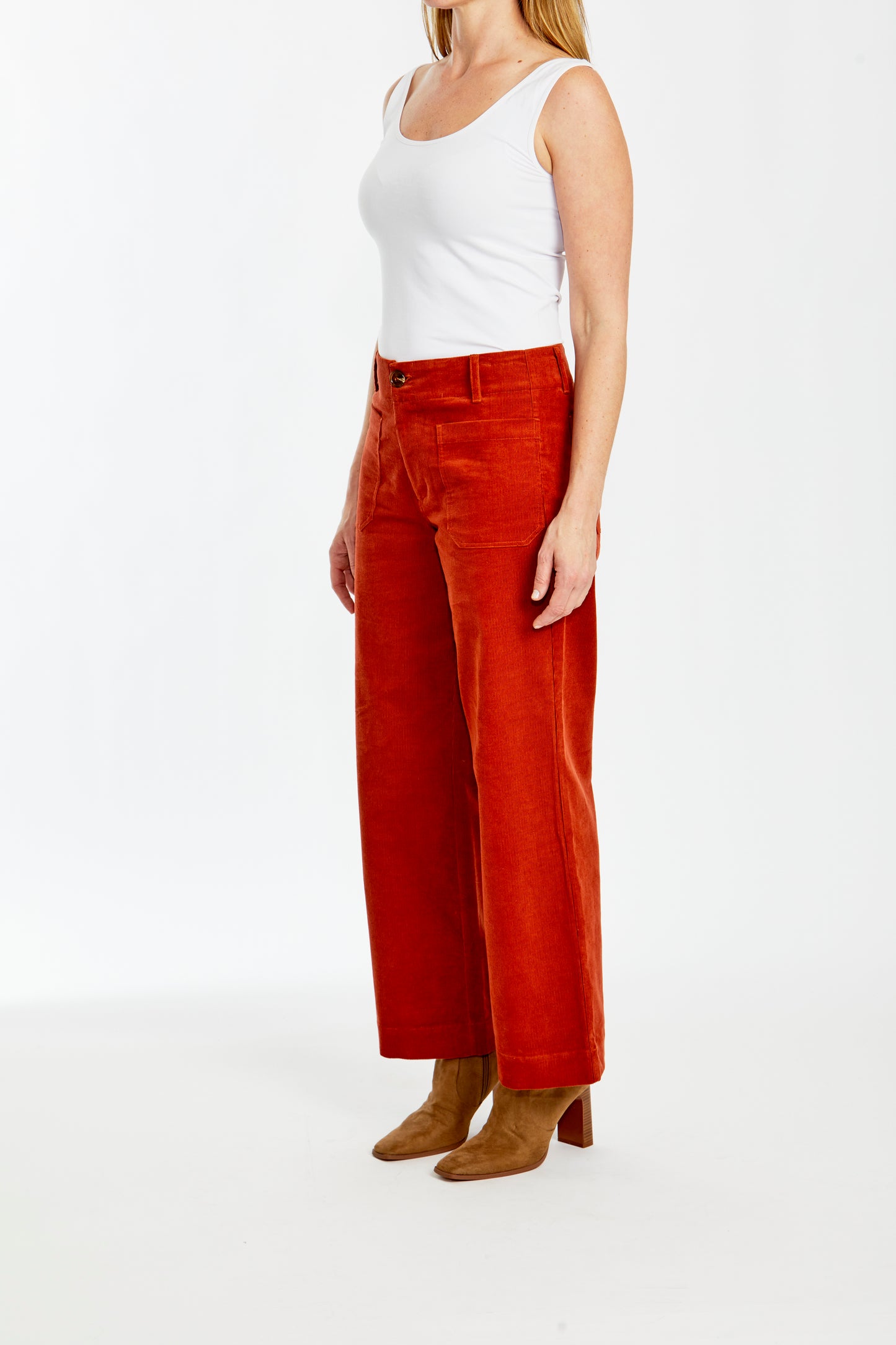Wide Leg Cord Pant Tabasco