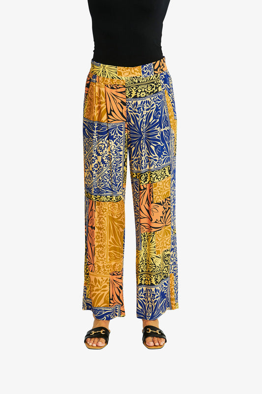 Willow Palazzo Pant in Tile Print