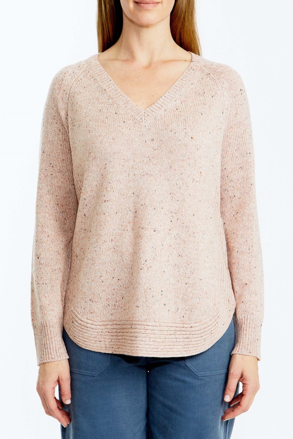 Zip Trim Pullover Blush