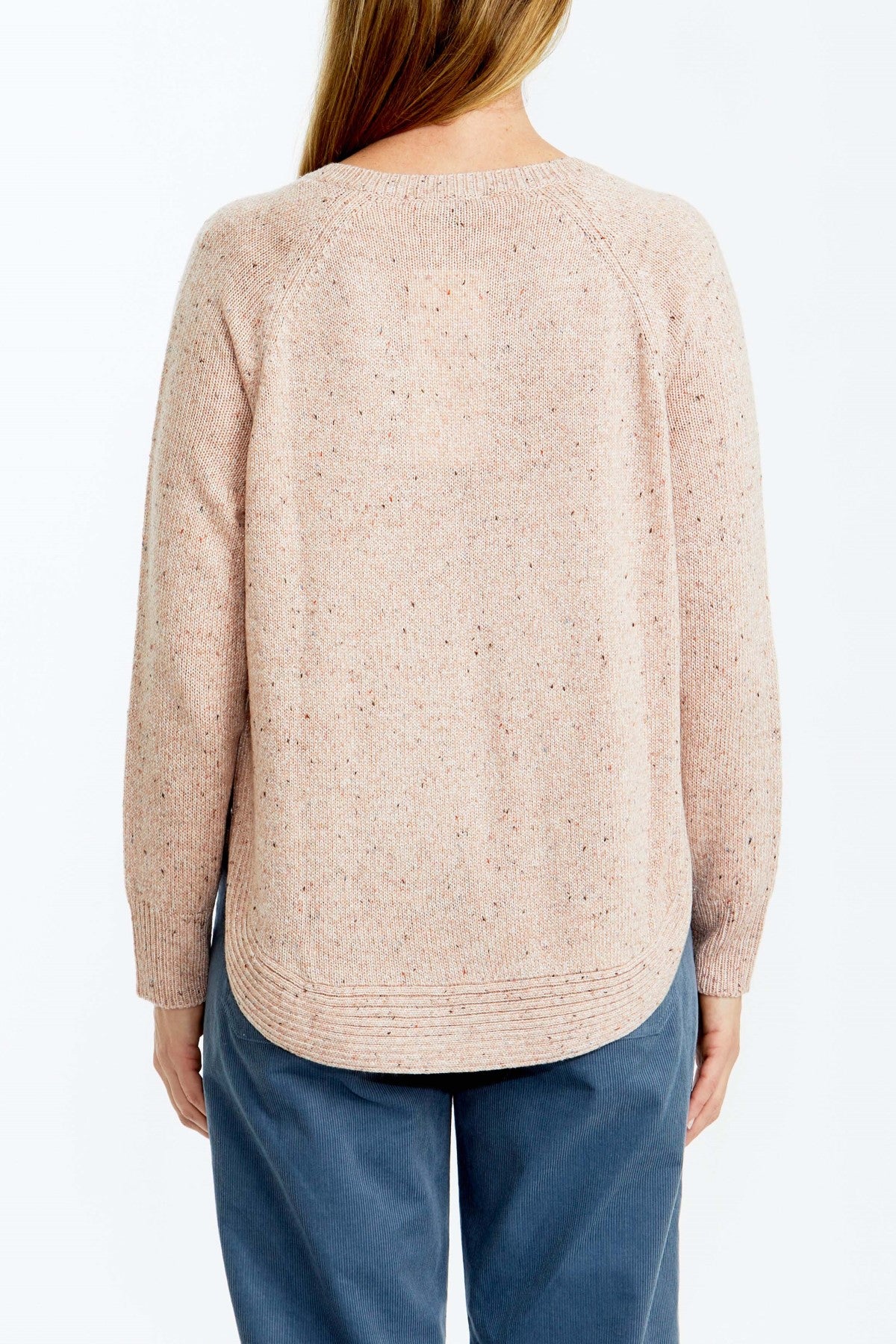 Zip Trim Pullover Blush