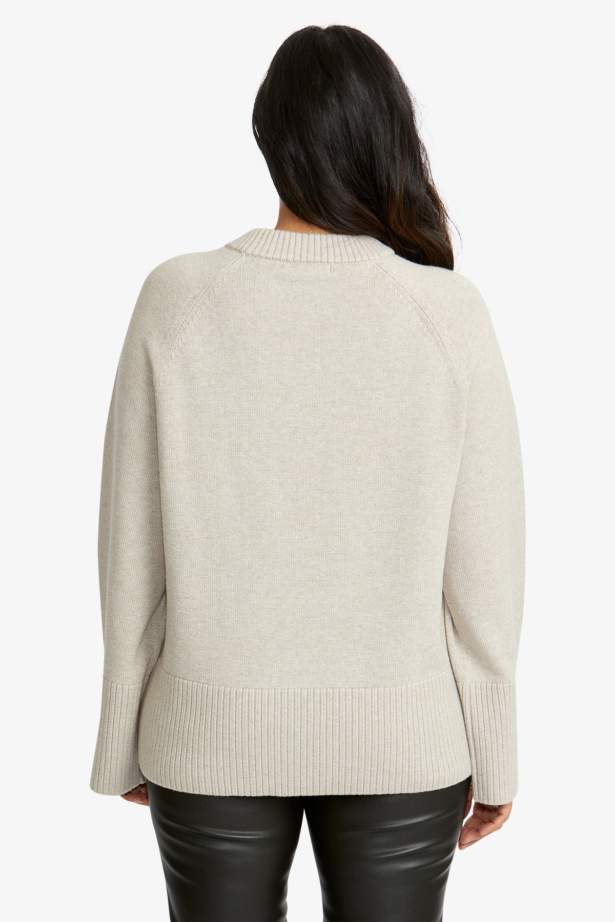 Angela Pullover in Oatmeal/Black
