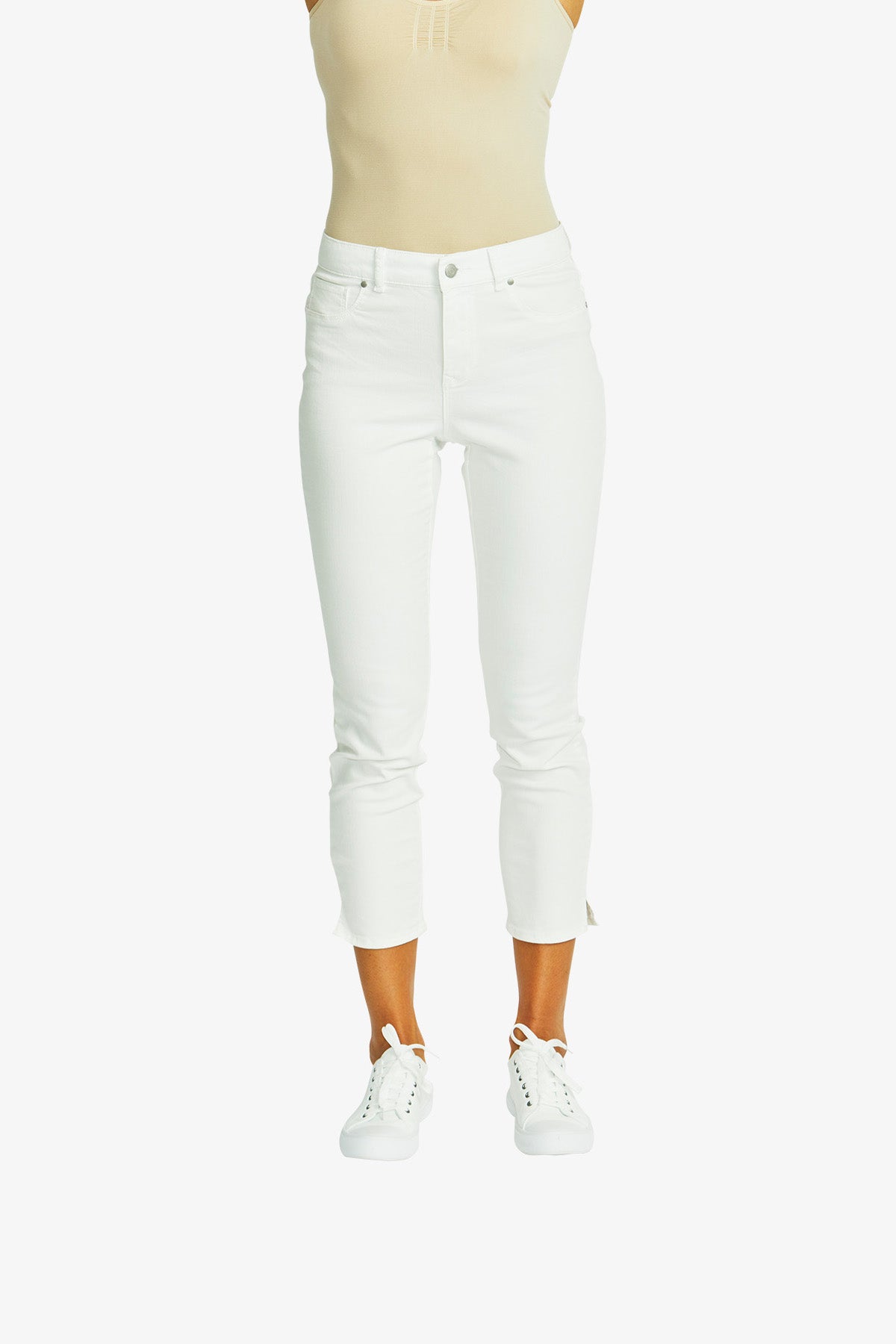 Bella Slim Pant in Ivory
