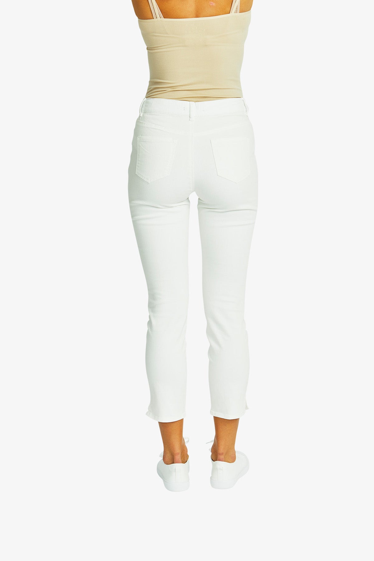 Bella Slim Pant in Ivory