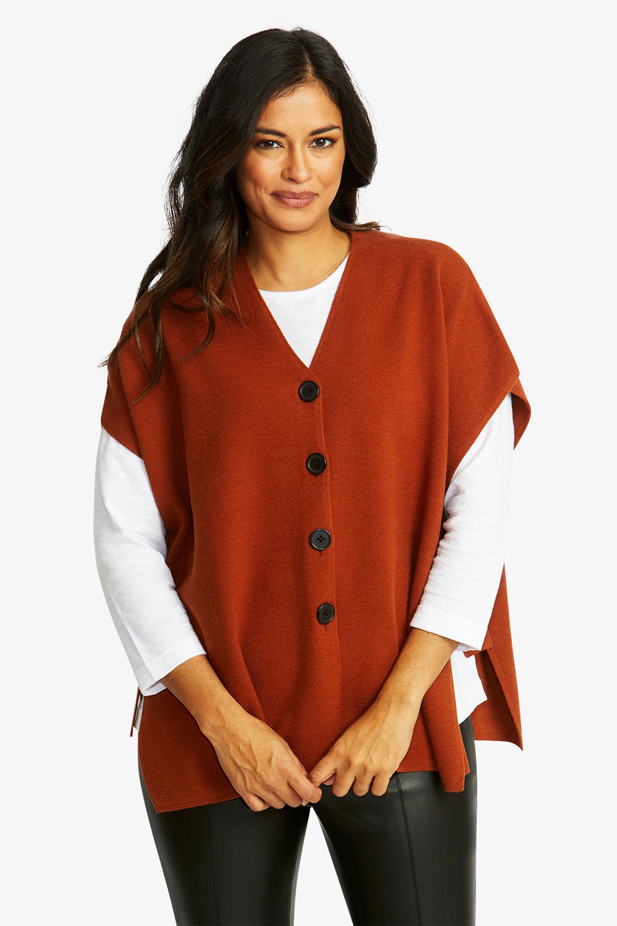 Caterina Vest in Cashew