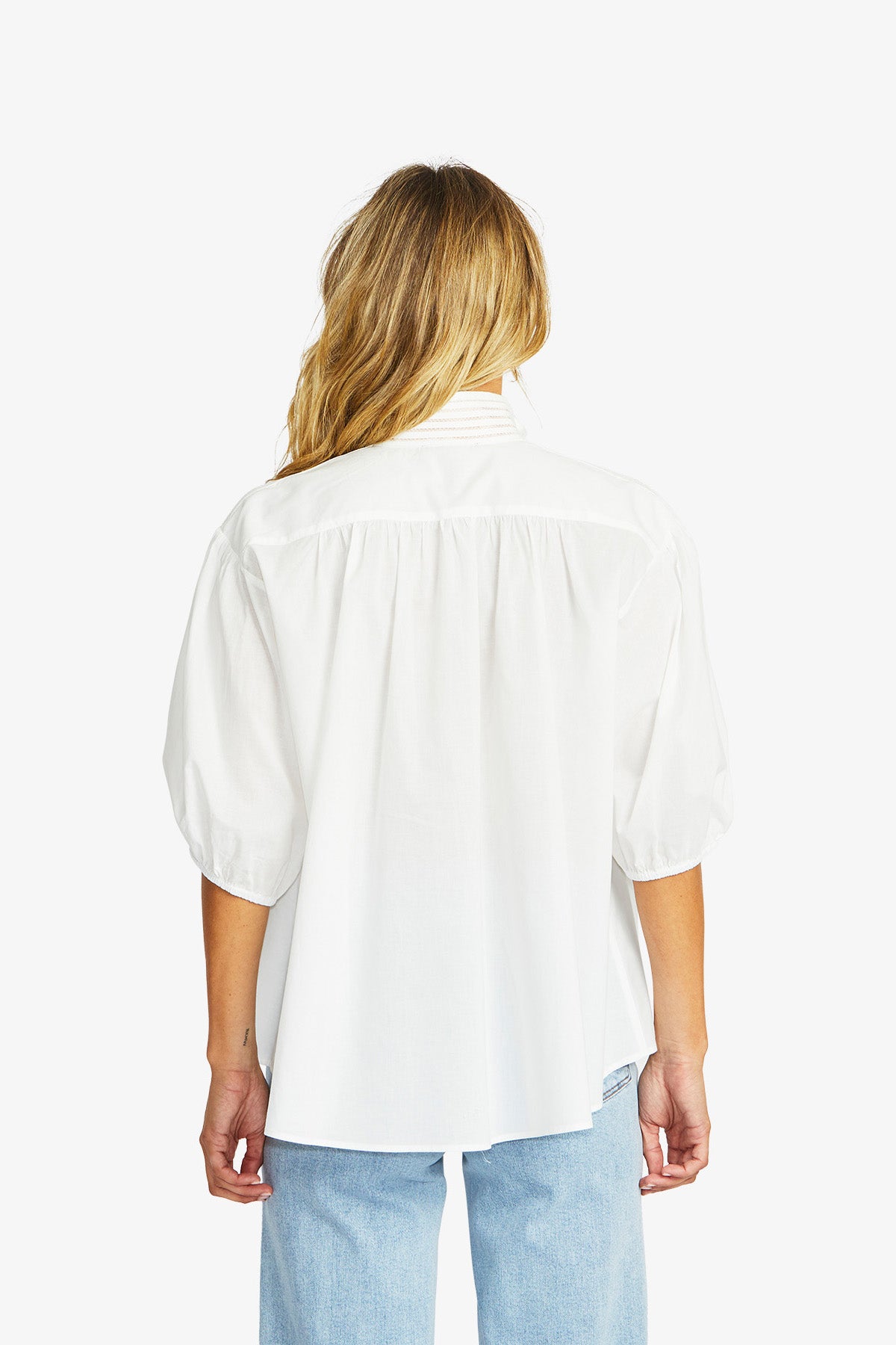 Chantel Romantic Blouse in White