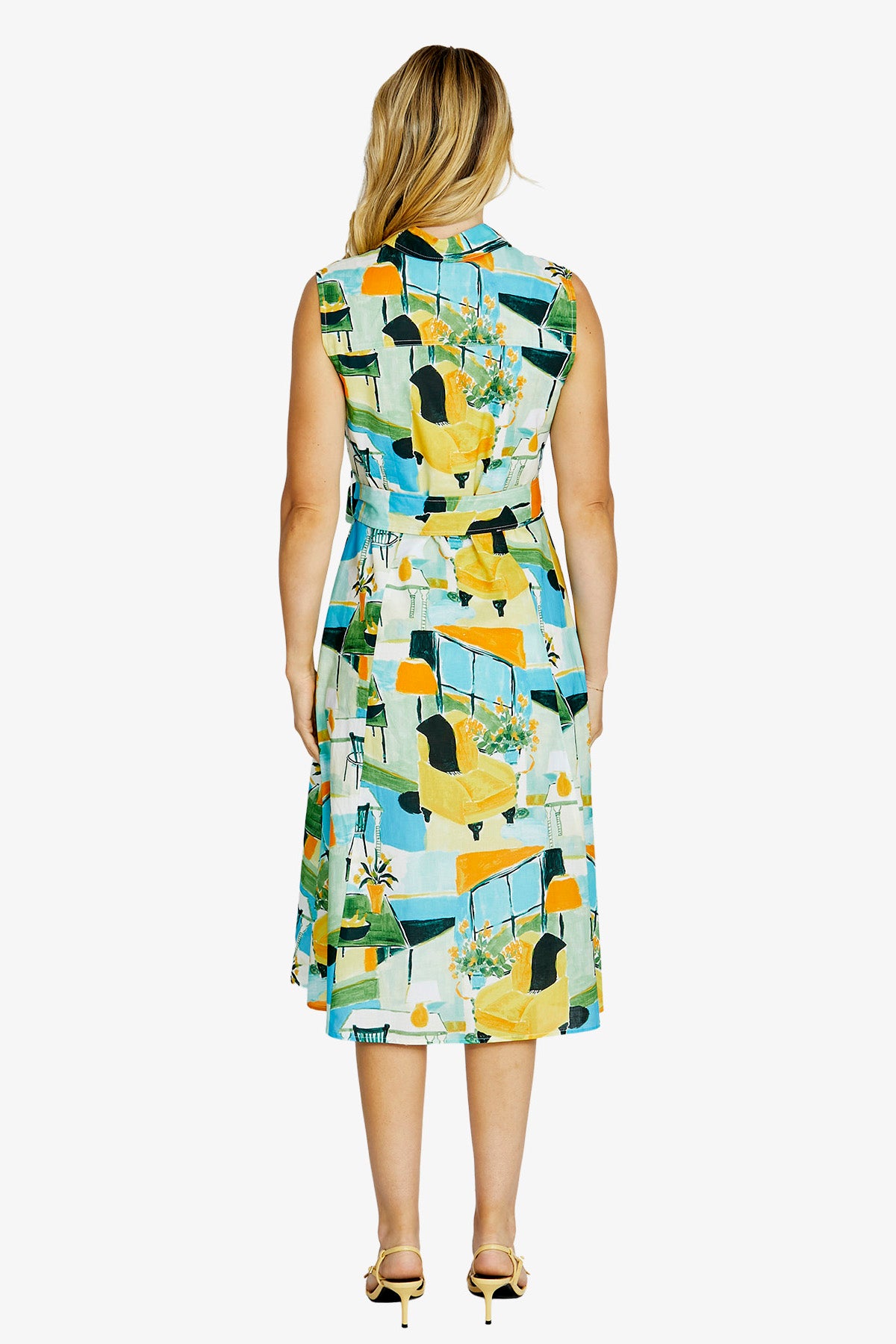 Womens Chiara Slless Shirt Dress Multicolor P615522