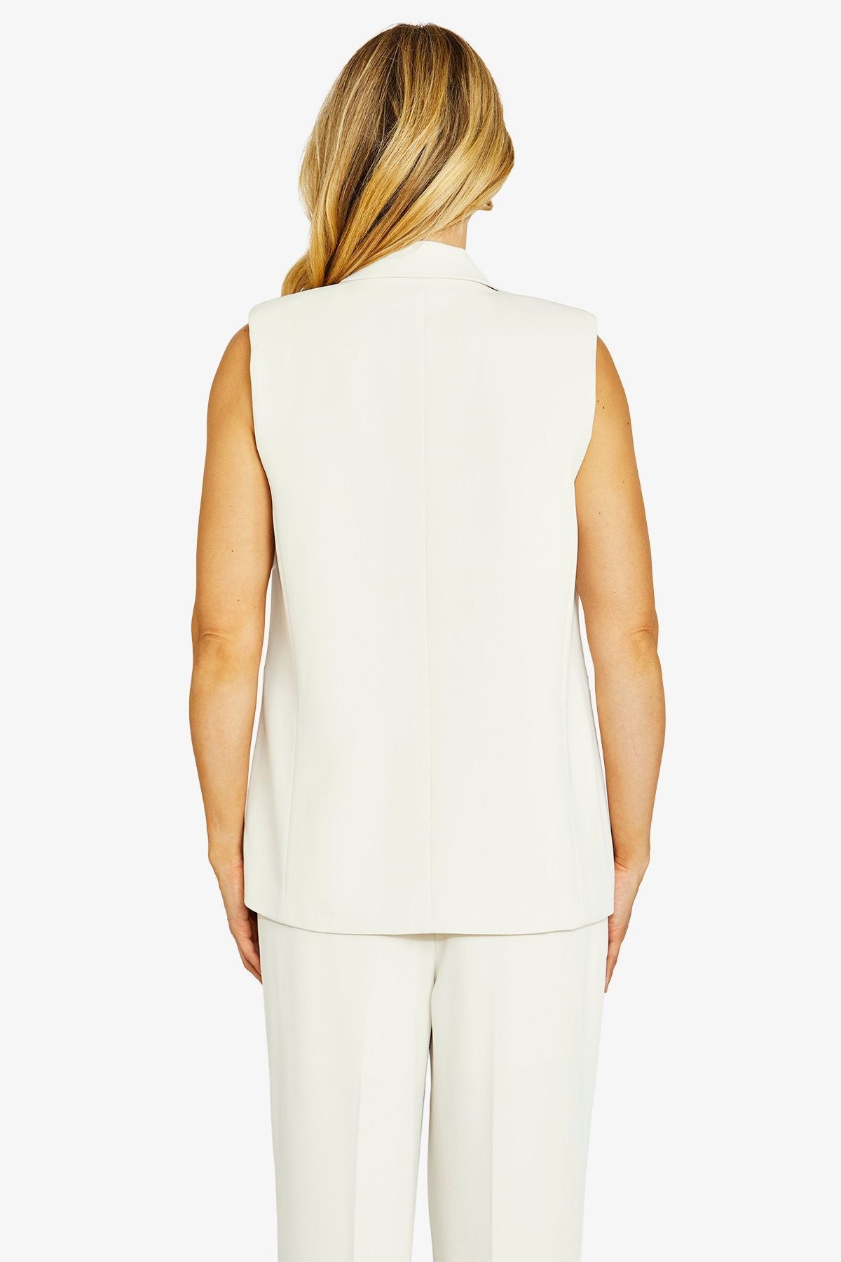 Womens Chloe Crepe Vest White P605413