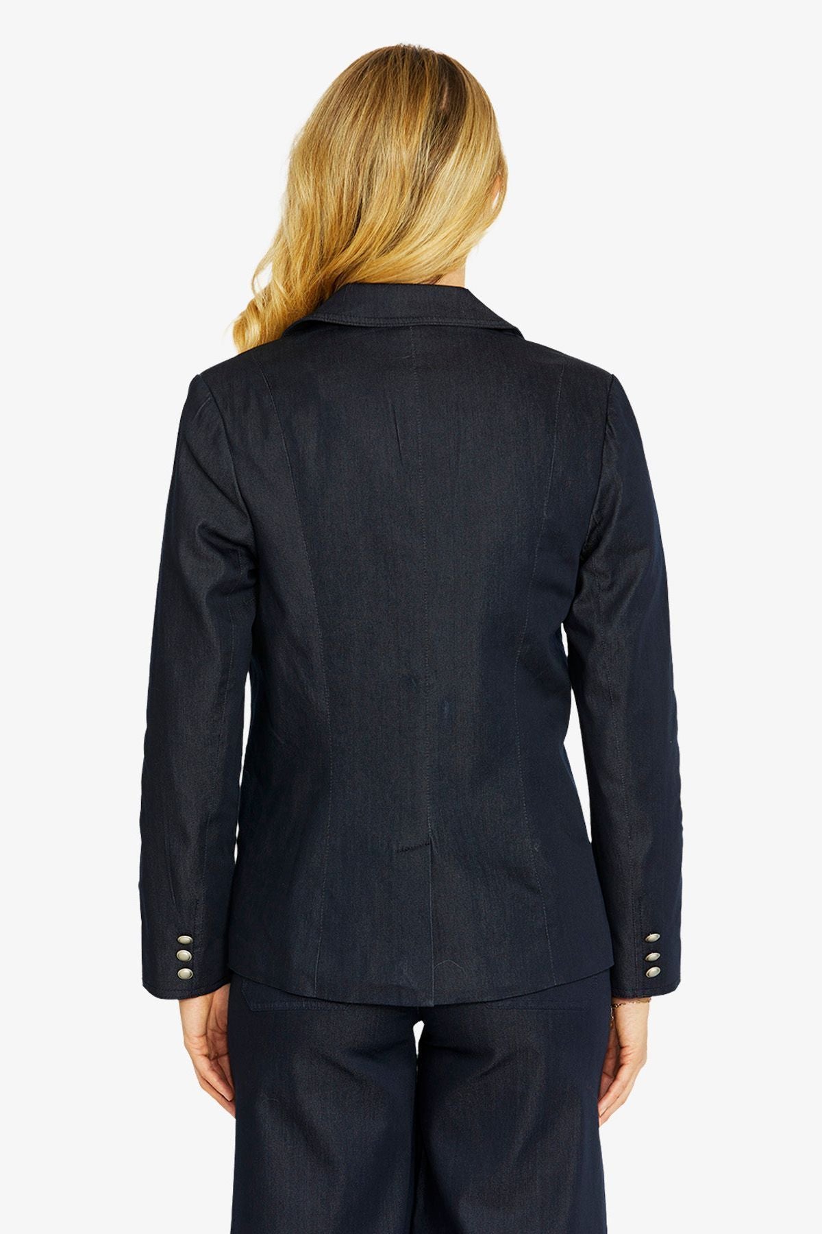 Womens City Denim Blazer Navy P605427