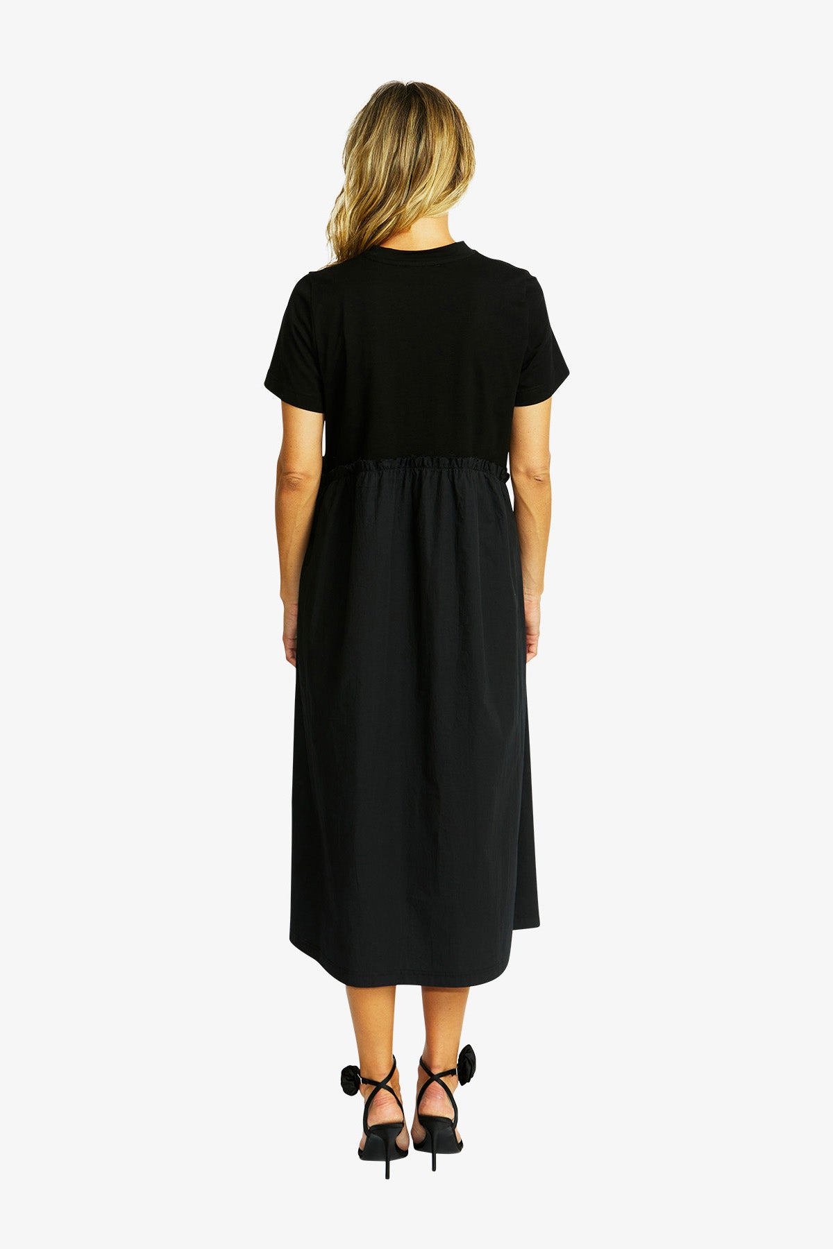 Women's Rosette Dress in Black | Coco
