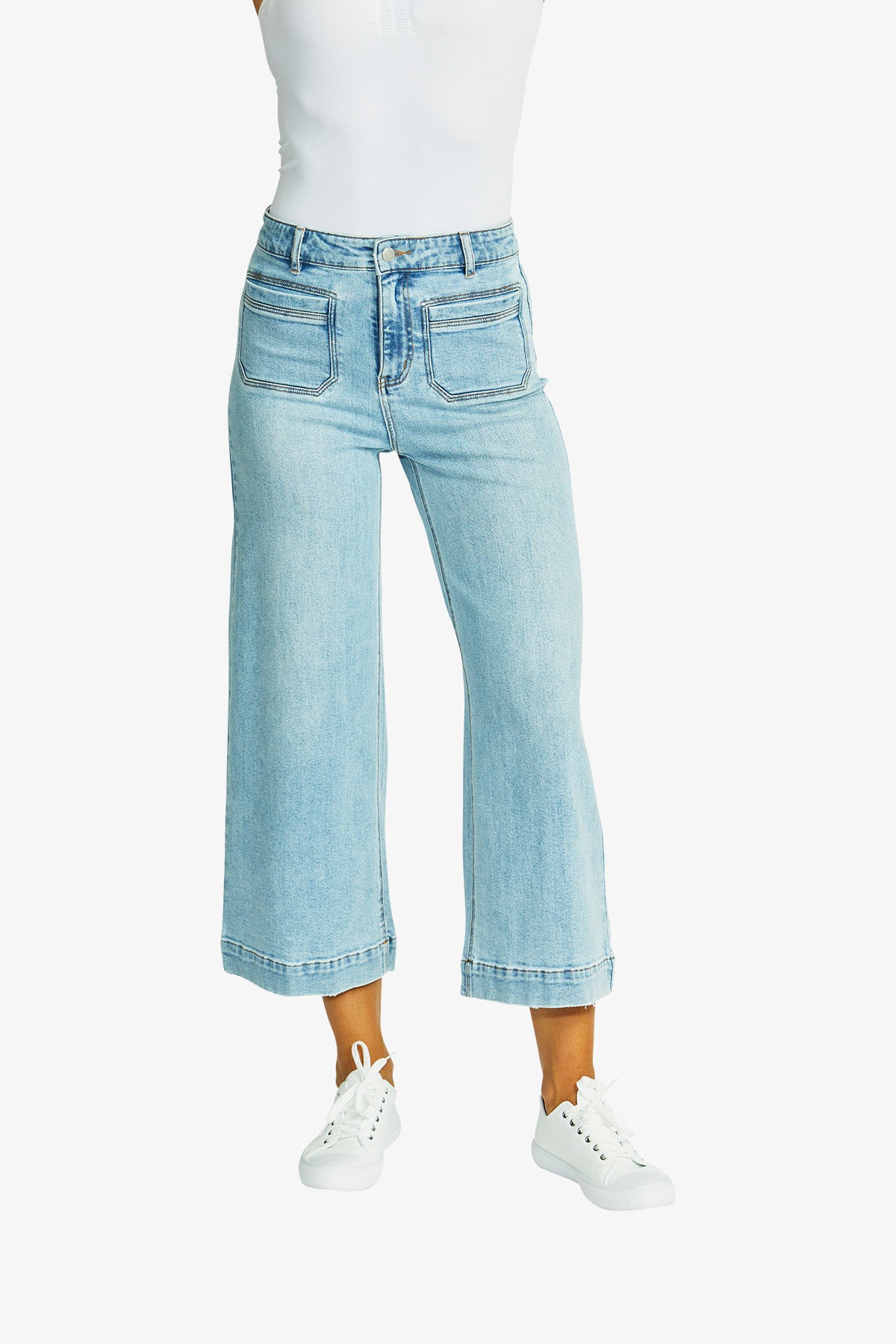Women's Denim Jean in Pale Blue | Amelia