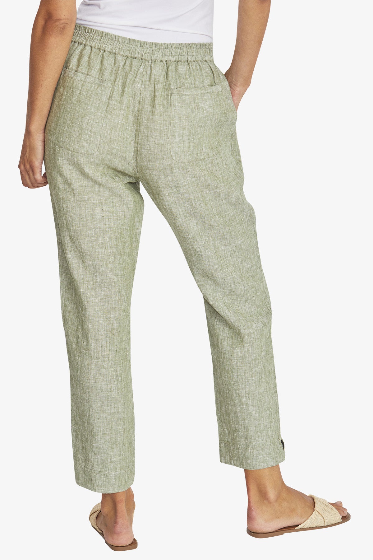 Womens Donnie Linen Pant Green P595721