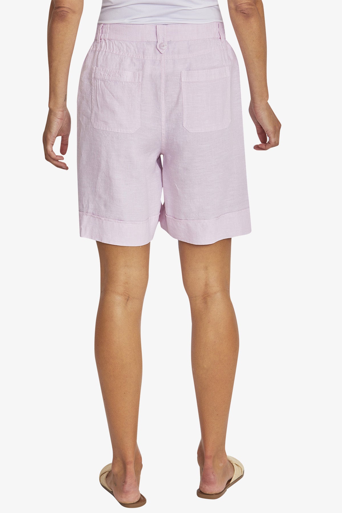 Womens Dylan Linen Shorts Pink P595804