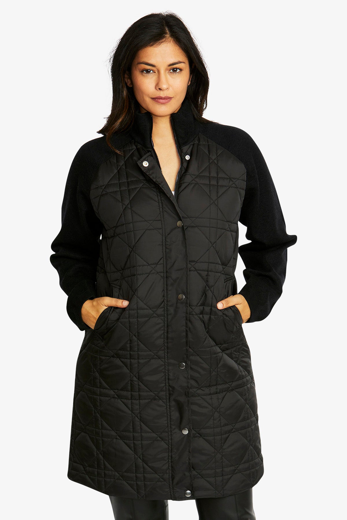 Dylan Spliced Jacket in Black
