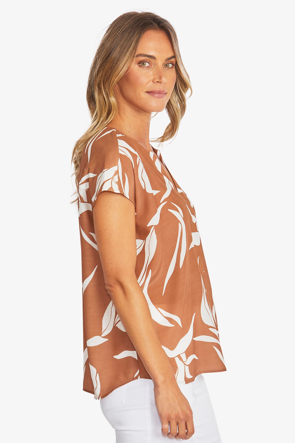 Womens Erika Top Brown P595336