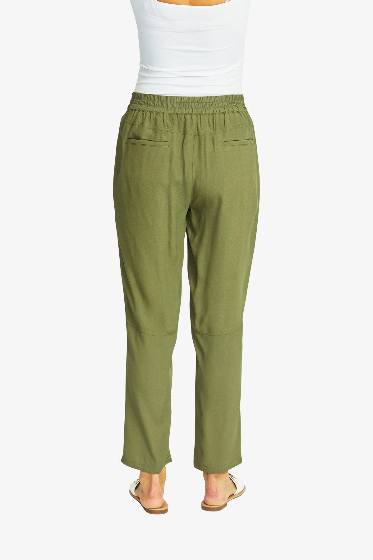 Helen Slinky Cargo Pant in Khaki