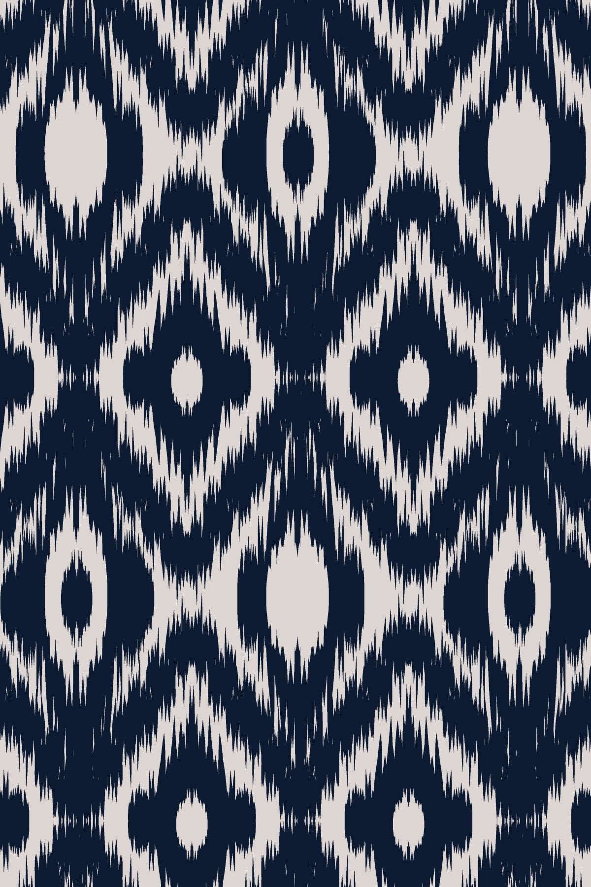 Ikat Print Wrap Skirt Flax Indigo