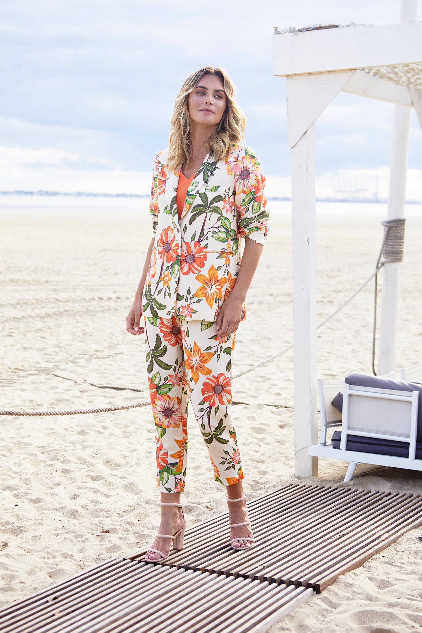 Ipanema Print Pull On Slim Pant