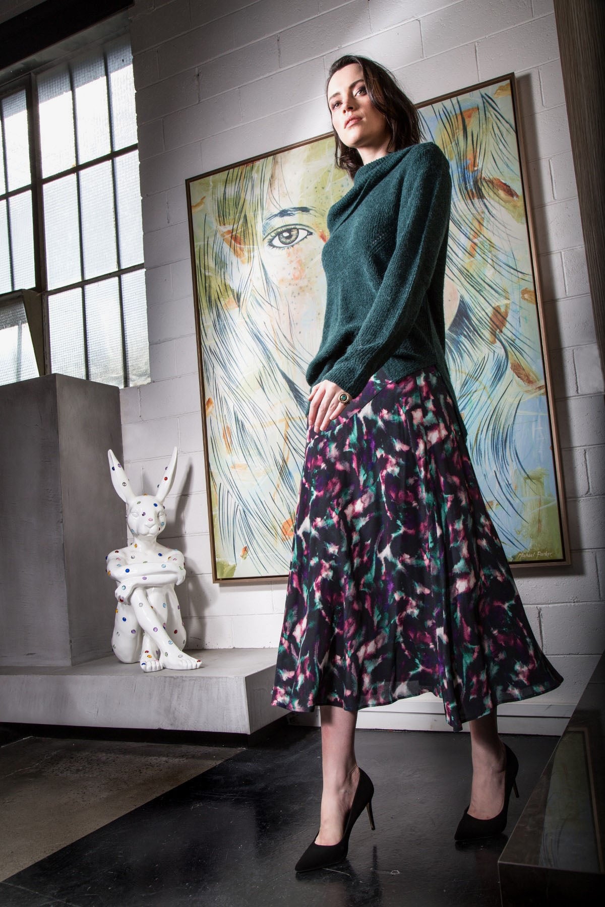 Jewel Print Skirt Jewel Print