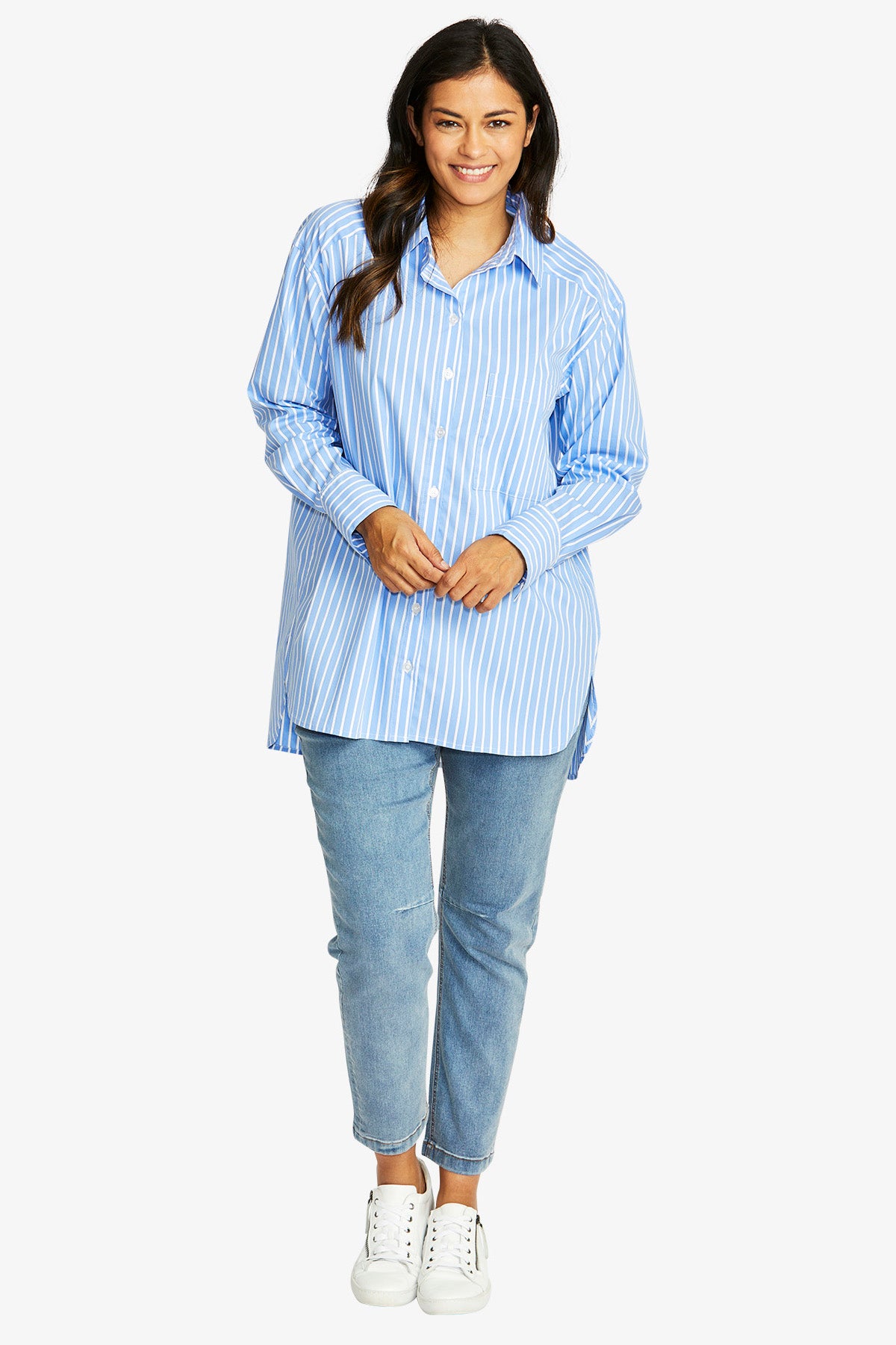 Jordan Shirt in Ballad blue stripe