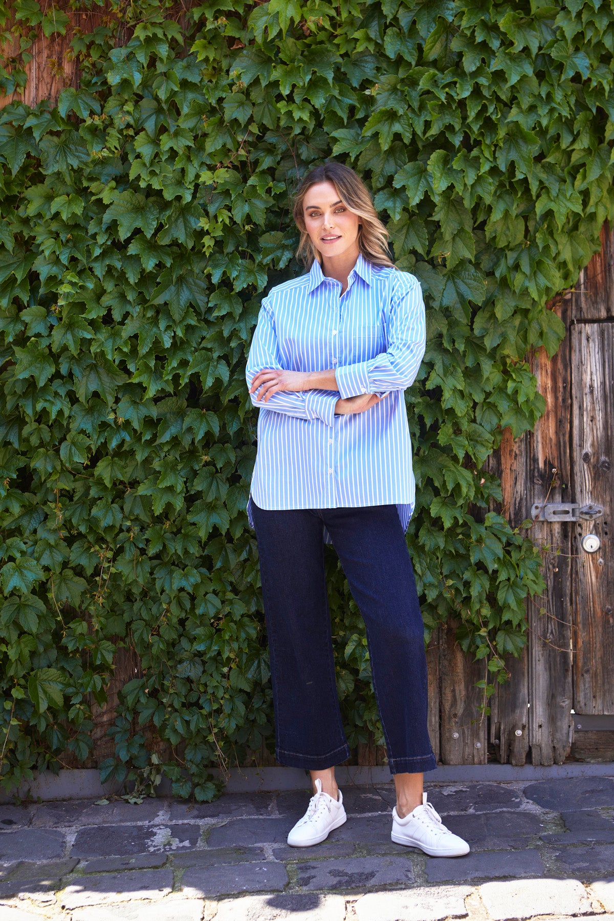 Jordan Shirt in Ballad blue stripe