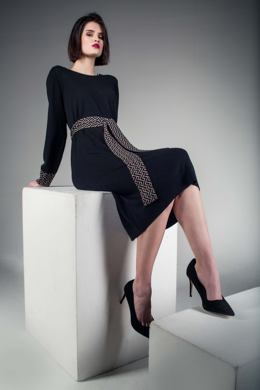 Kendall Knit Dress Black