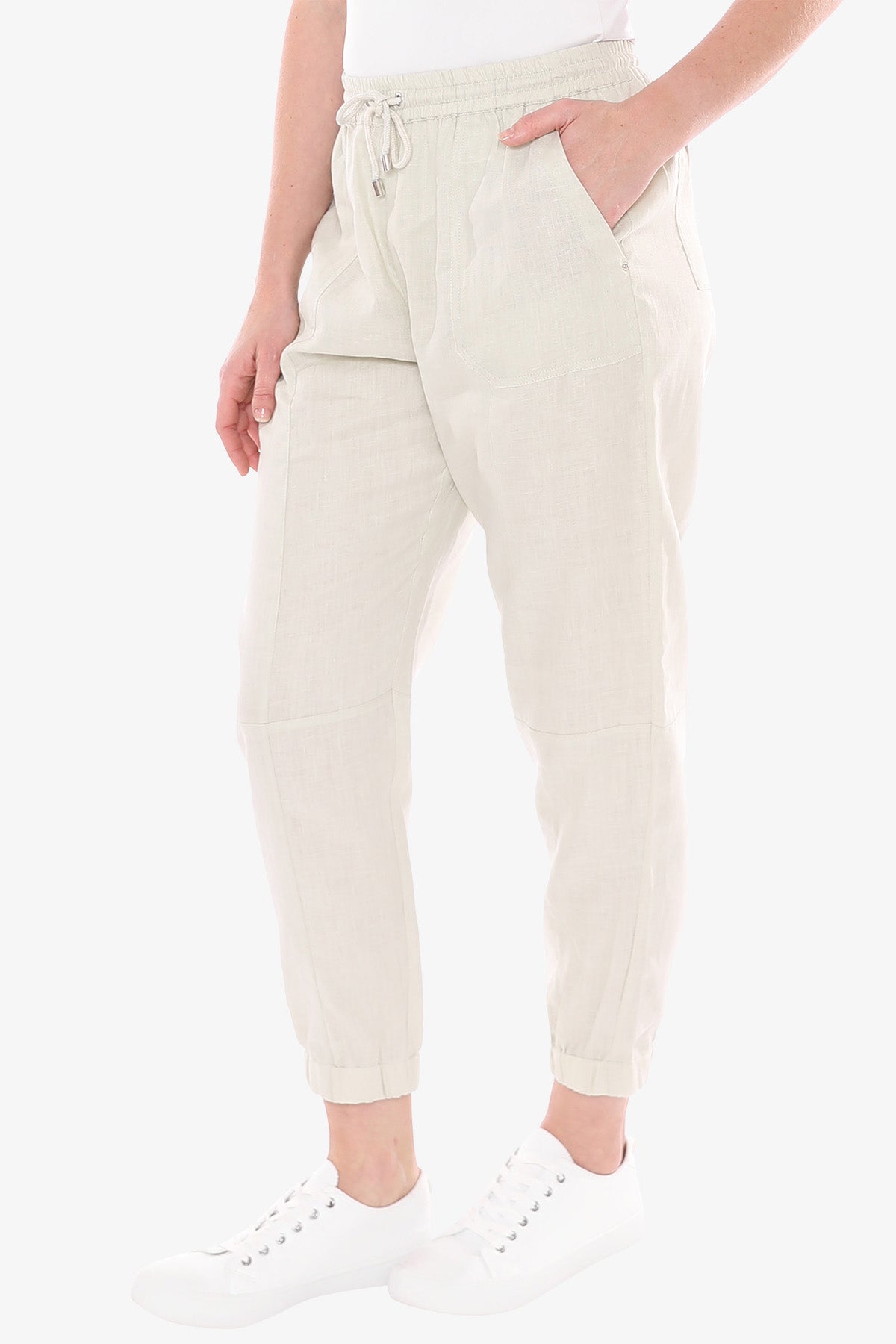 Women s Linen Jogger Pant Pistachio