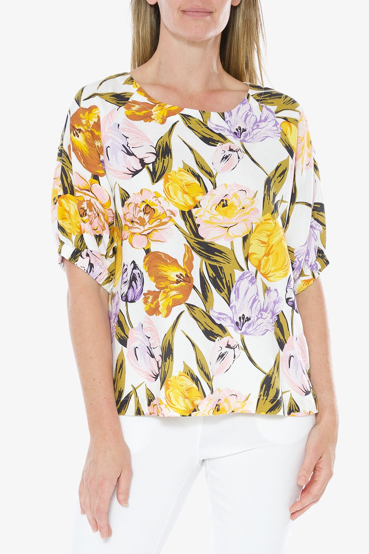 Linen Top Botanica Print