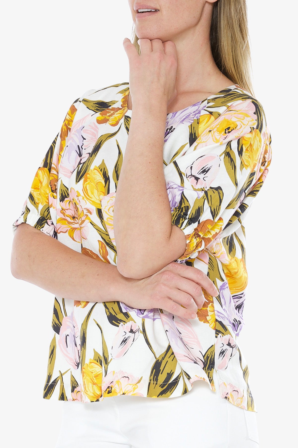 Linen Top Botanica Print