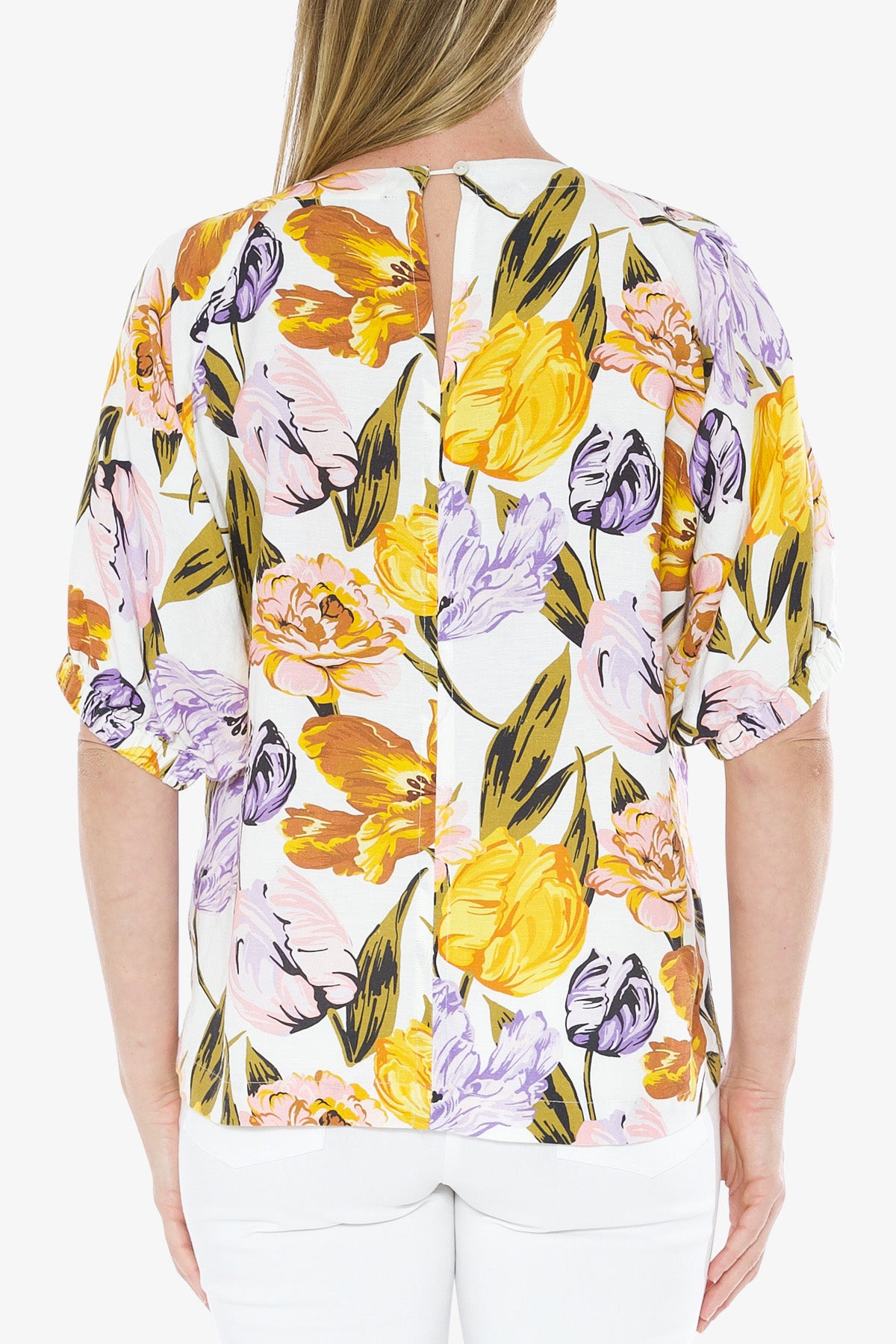 Linen Top Botanica Print