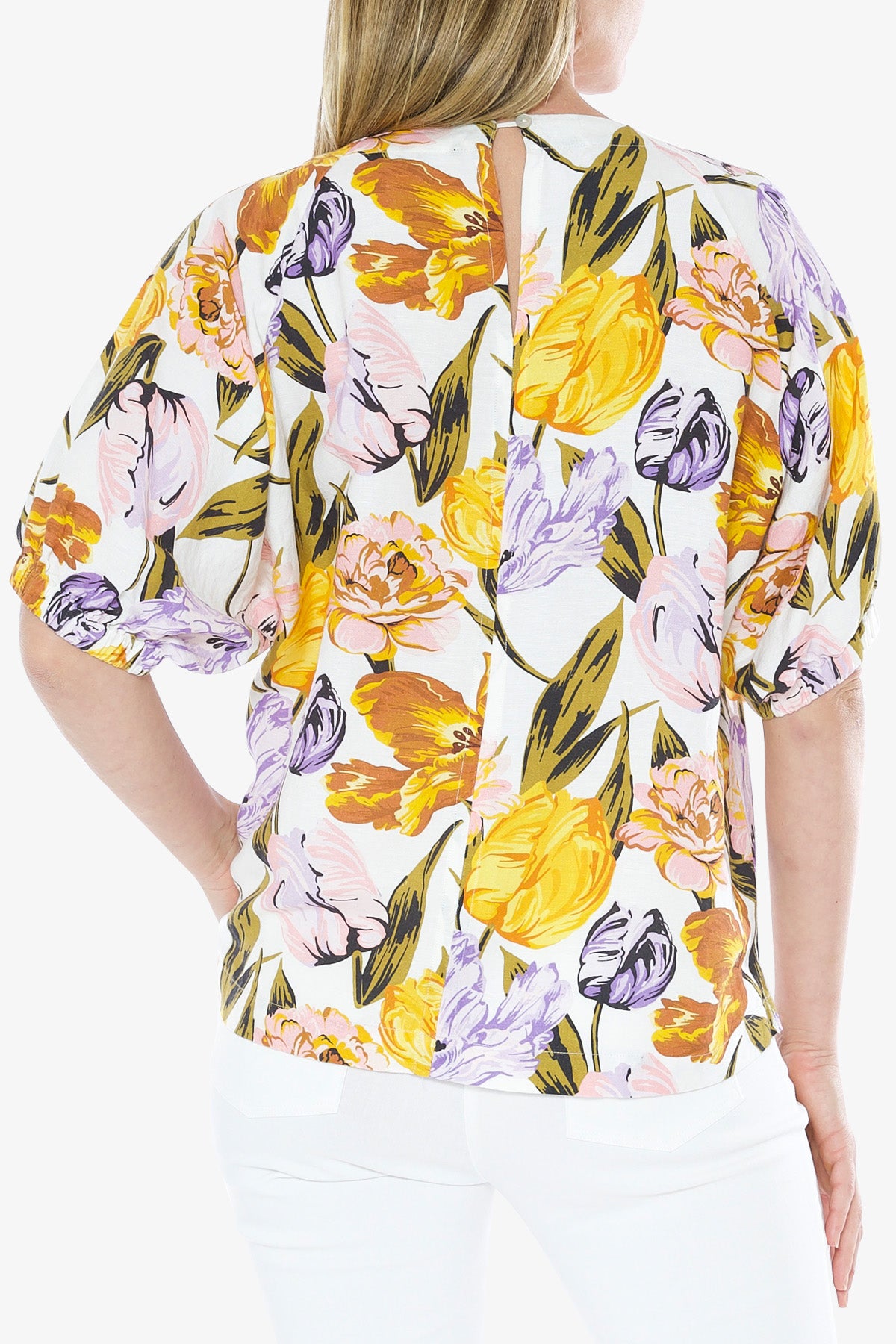 Linen Top Botanica Print