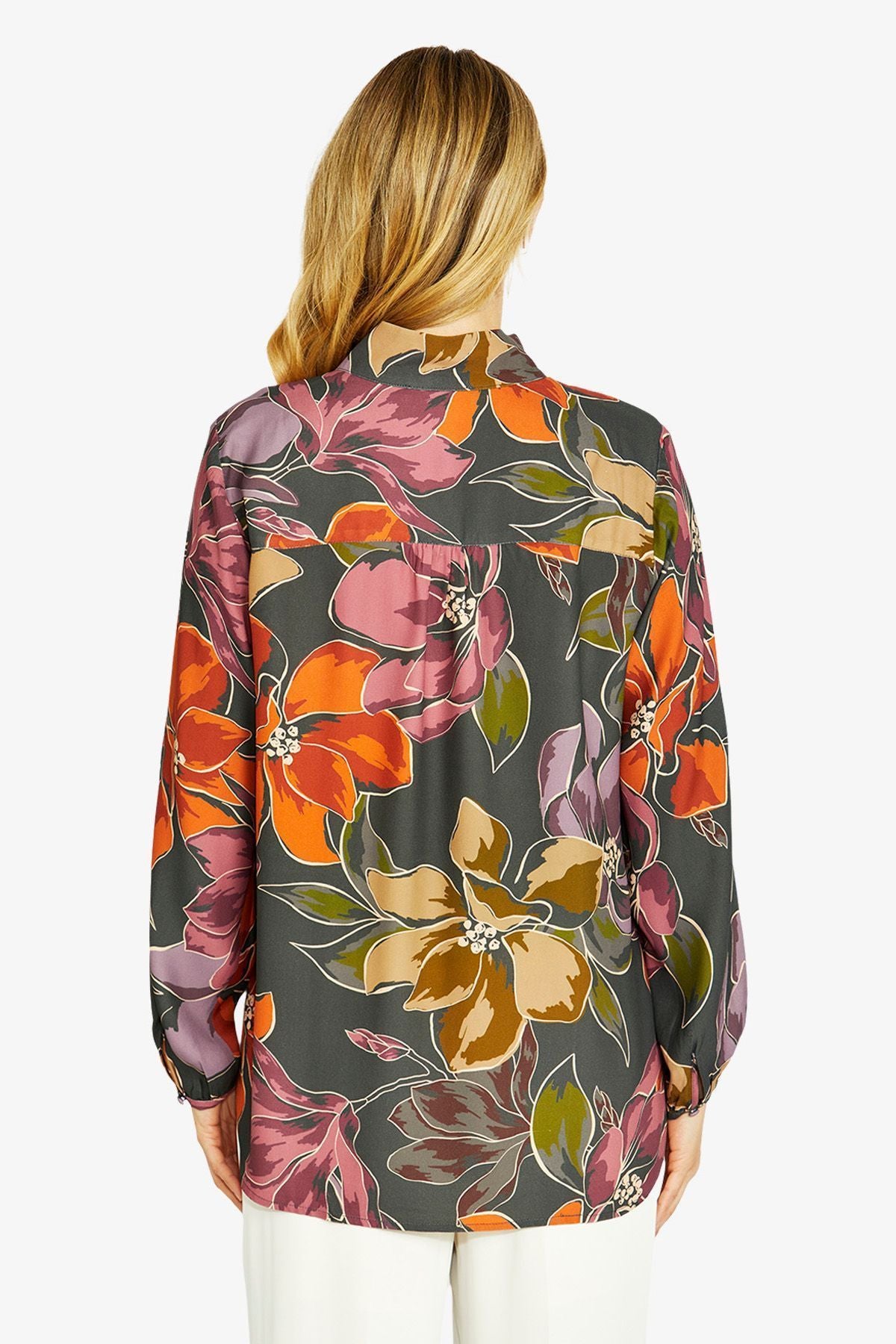 Womens Magnolia Lslv Blouse Multicolor P605335