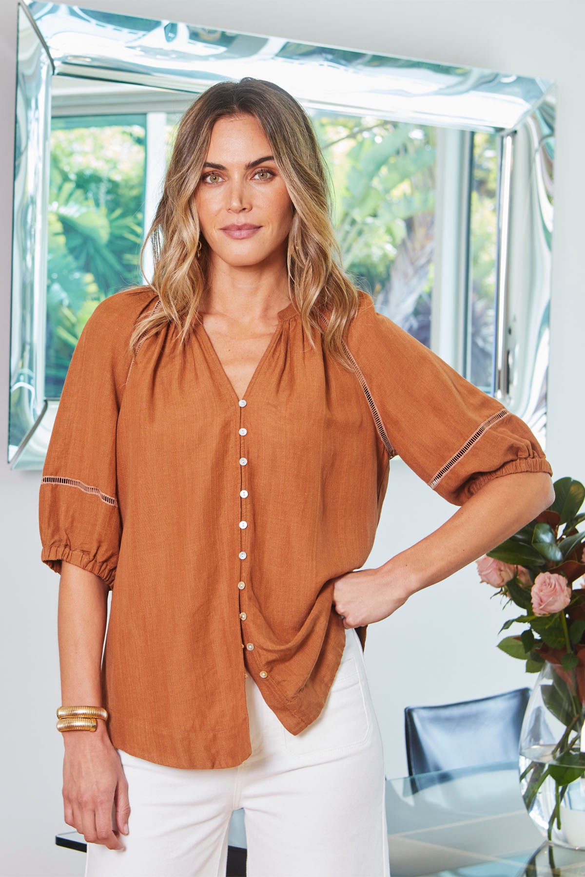 Mila Top in Biscotti
