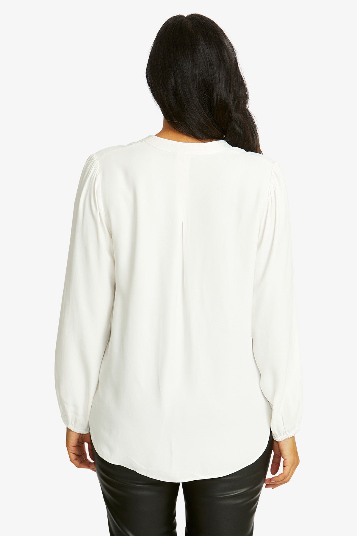 Nickie Long Sleeve Top in Ivory