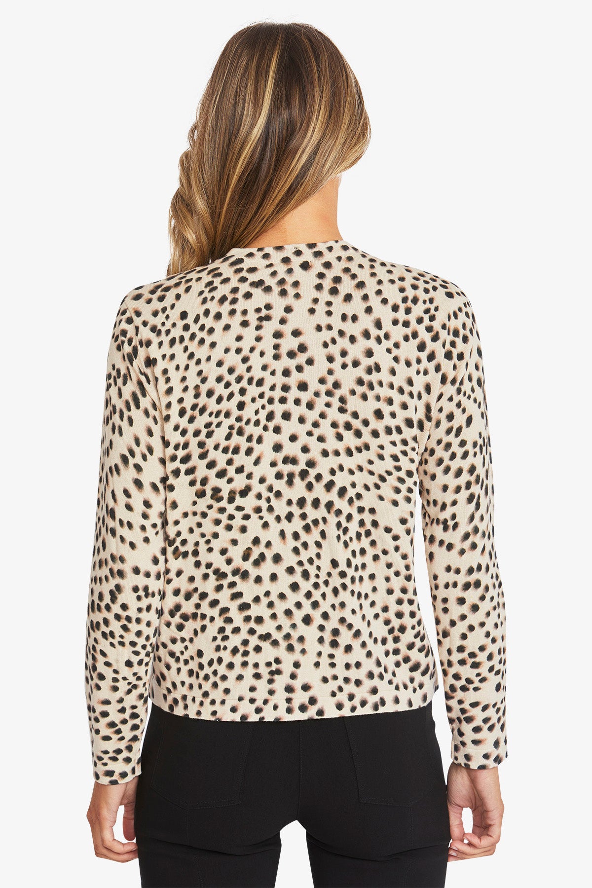 Womens Ocelot Cardigan Brown P595001