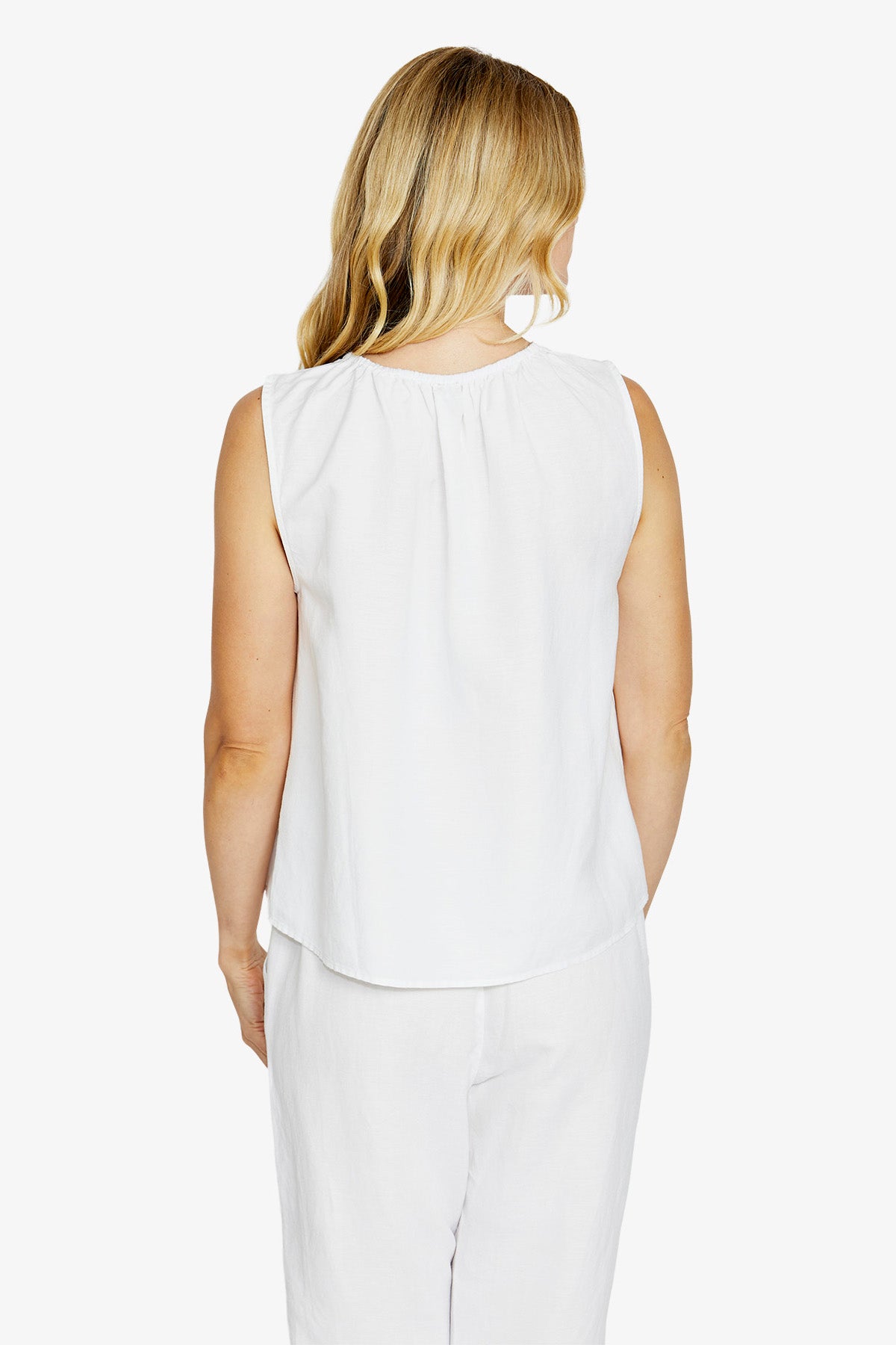 Womens Olivia Keyhole Sllesstop White P615326