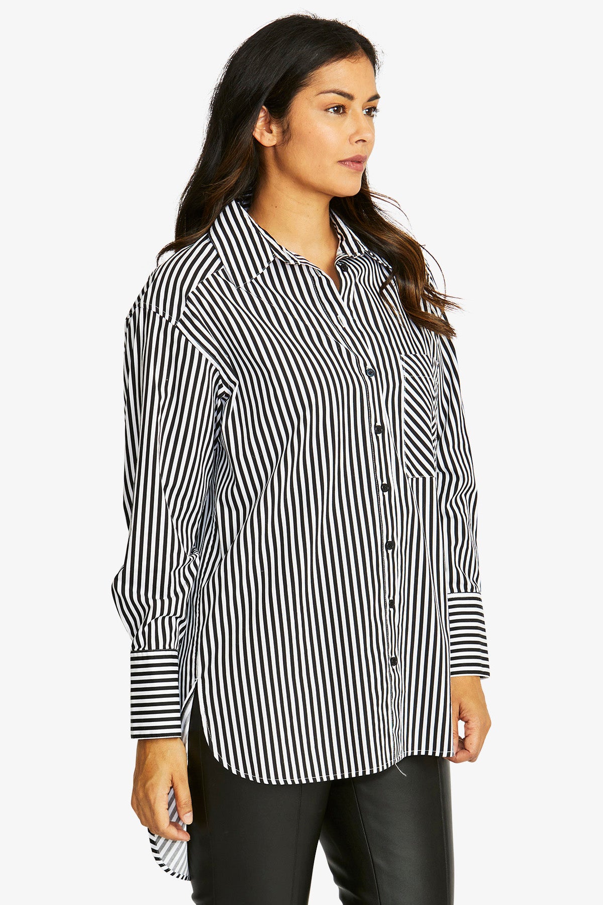 Palmer Shirt in White/Black