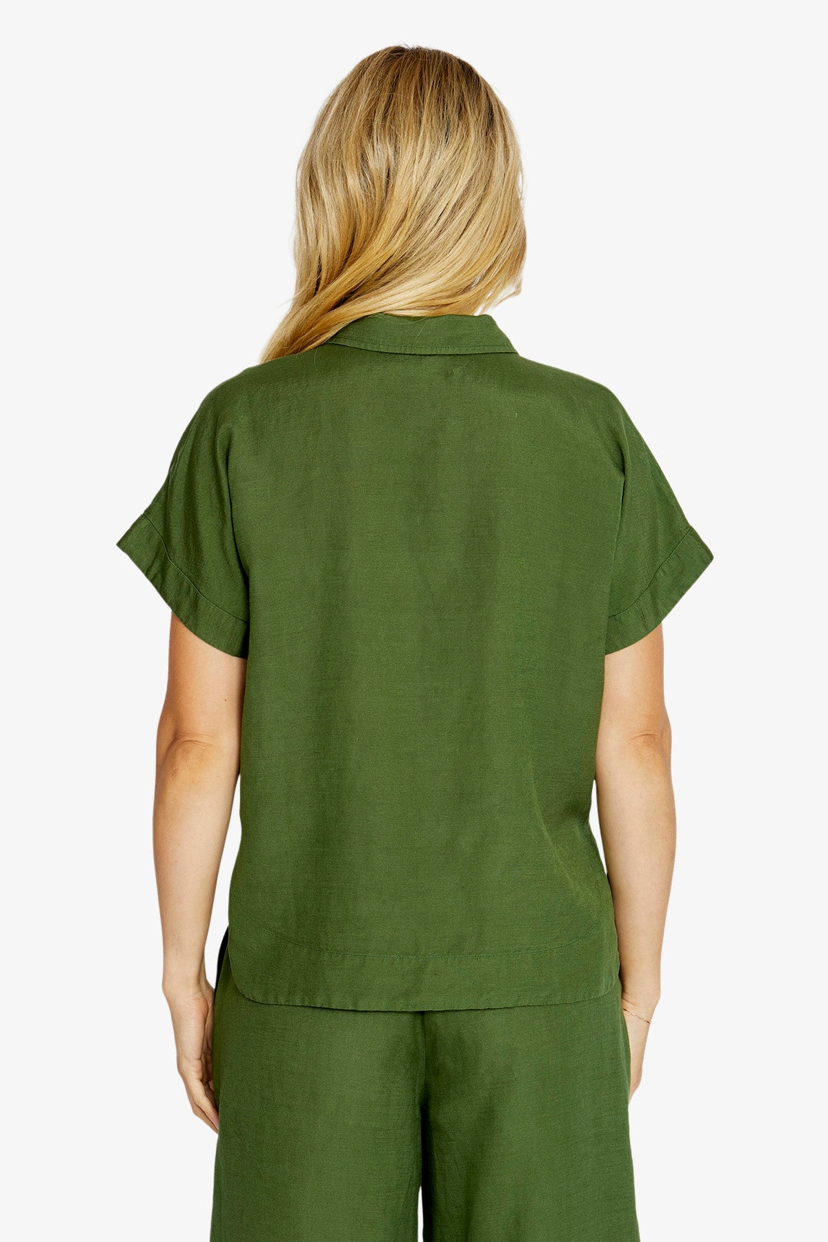 Womens Remi Slouchycrop Shirt Green P615318
