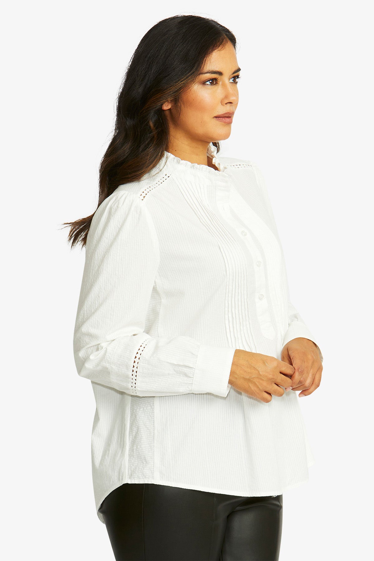 Romantique Blouse in White