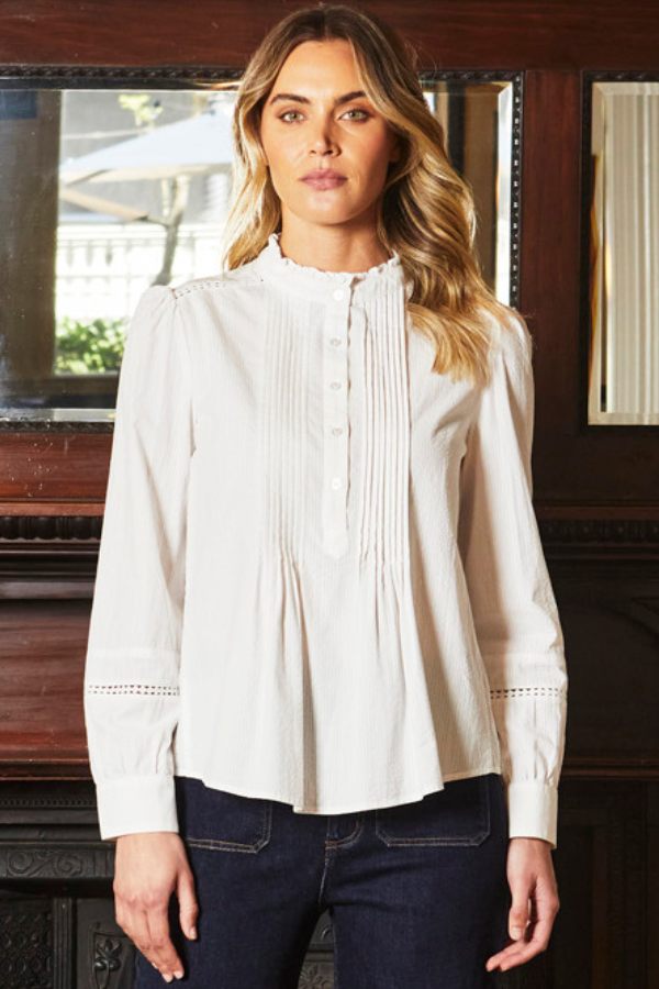 Romantique Blouse in White