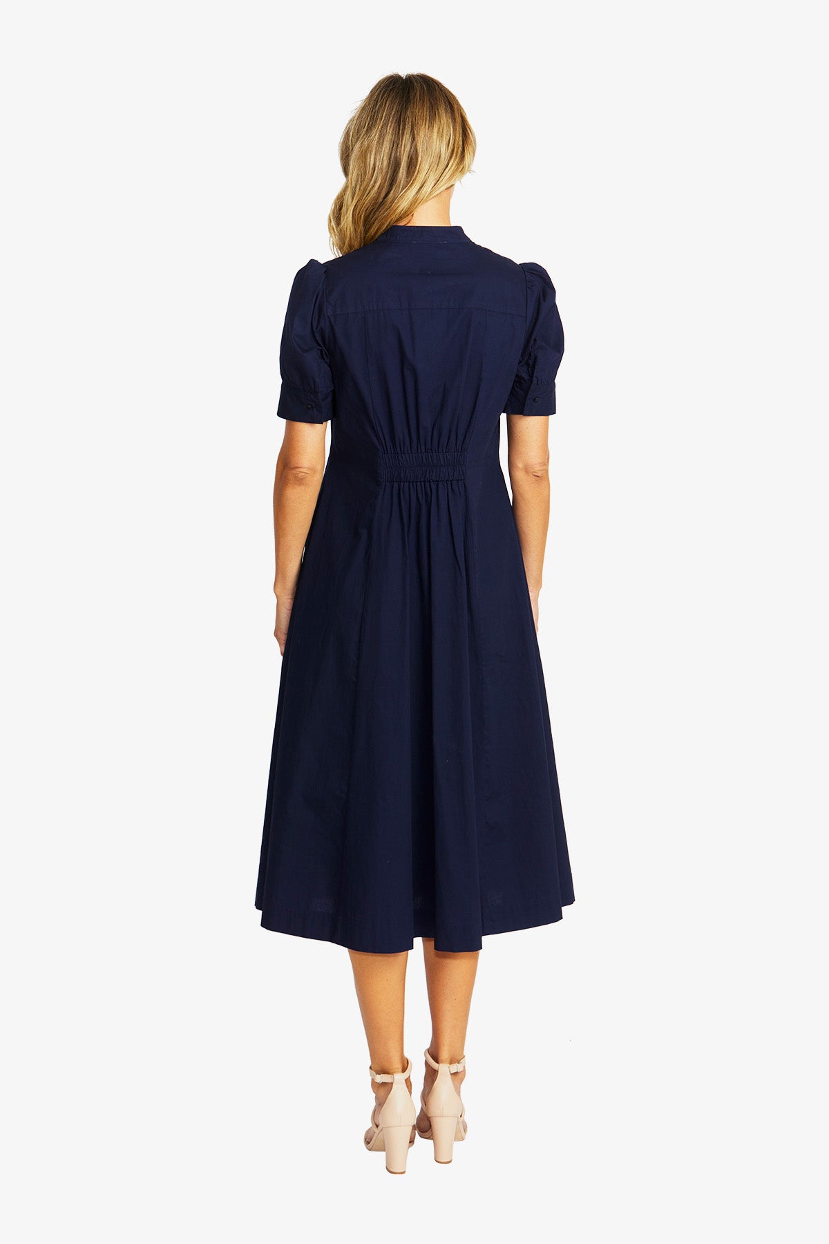 Women's Rosette Dress in Navy | Audrey