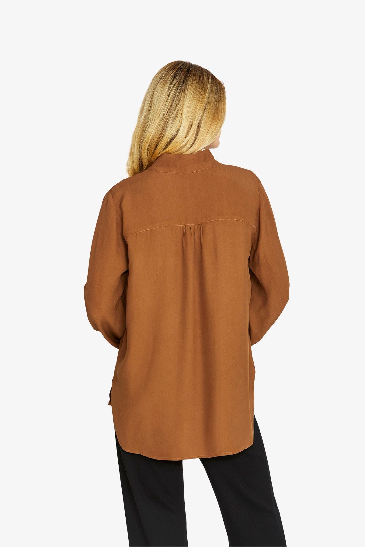 Womens Sammi Buttondown Blouse Brown P605326